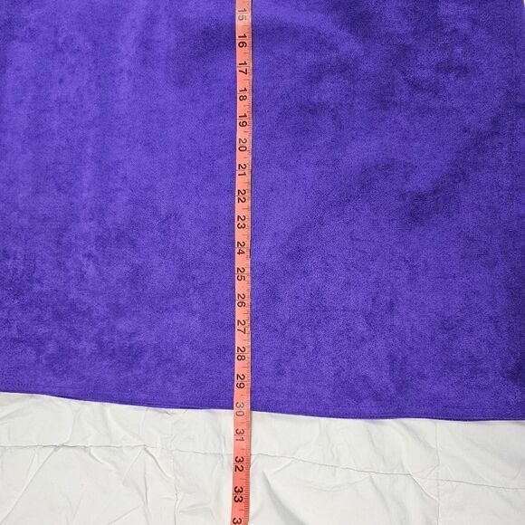 Jacobson's Purple Deadstock VTG Faux Suede USA Made Midi Skirt Women's Size 14 - Picture 10 of 10
